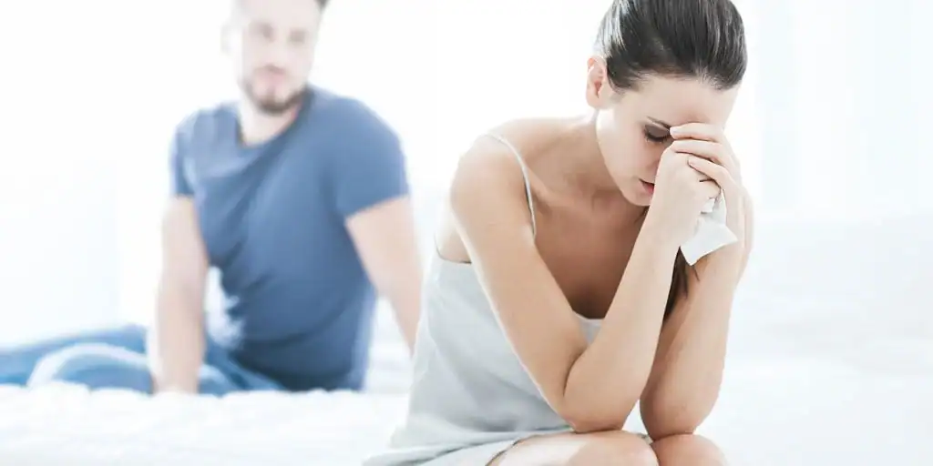 image of woman upset about vaginal laxity Gosport 