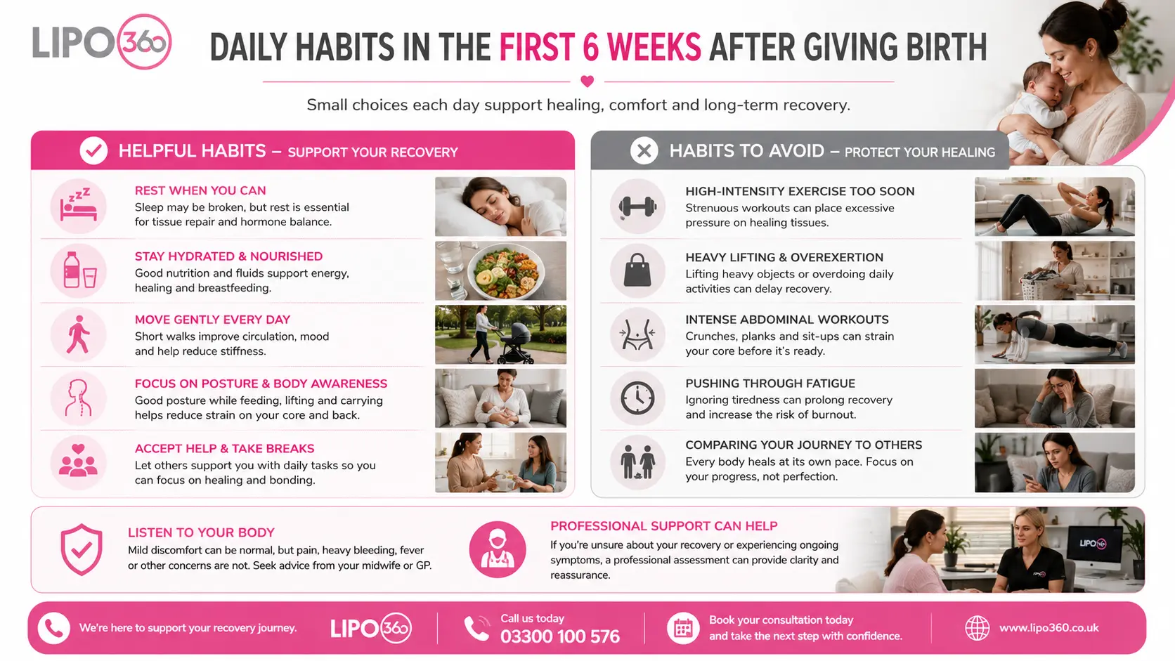 What to Do (and Avoid) in the First 6 Weeks After Giving Birth To Avoid Diastasis Recti 3 First 6 Weeks After Giving Birth To Avoid Diastasis Recti Gosport : Daily Habits in the First 6 Weeks After Giving Birth